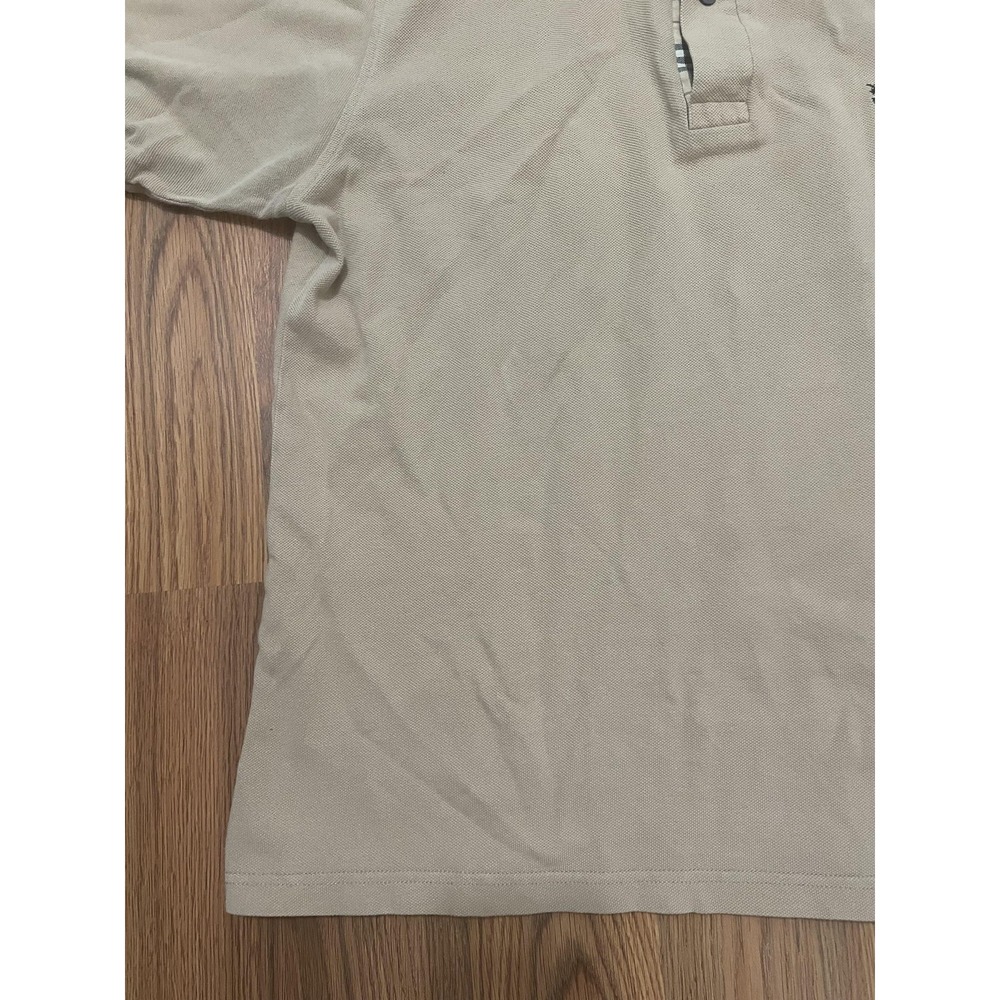 Burberry Polo Mens Small Nova Check Placket Beige England - Picture 7 of 12